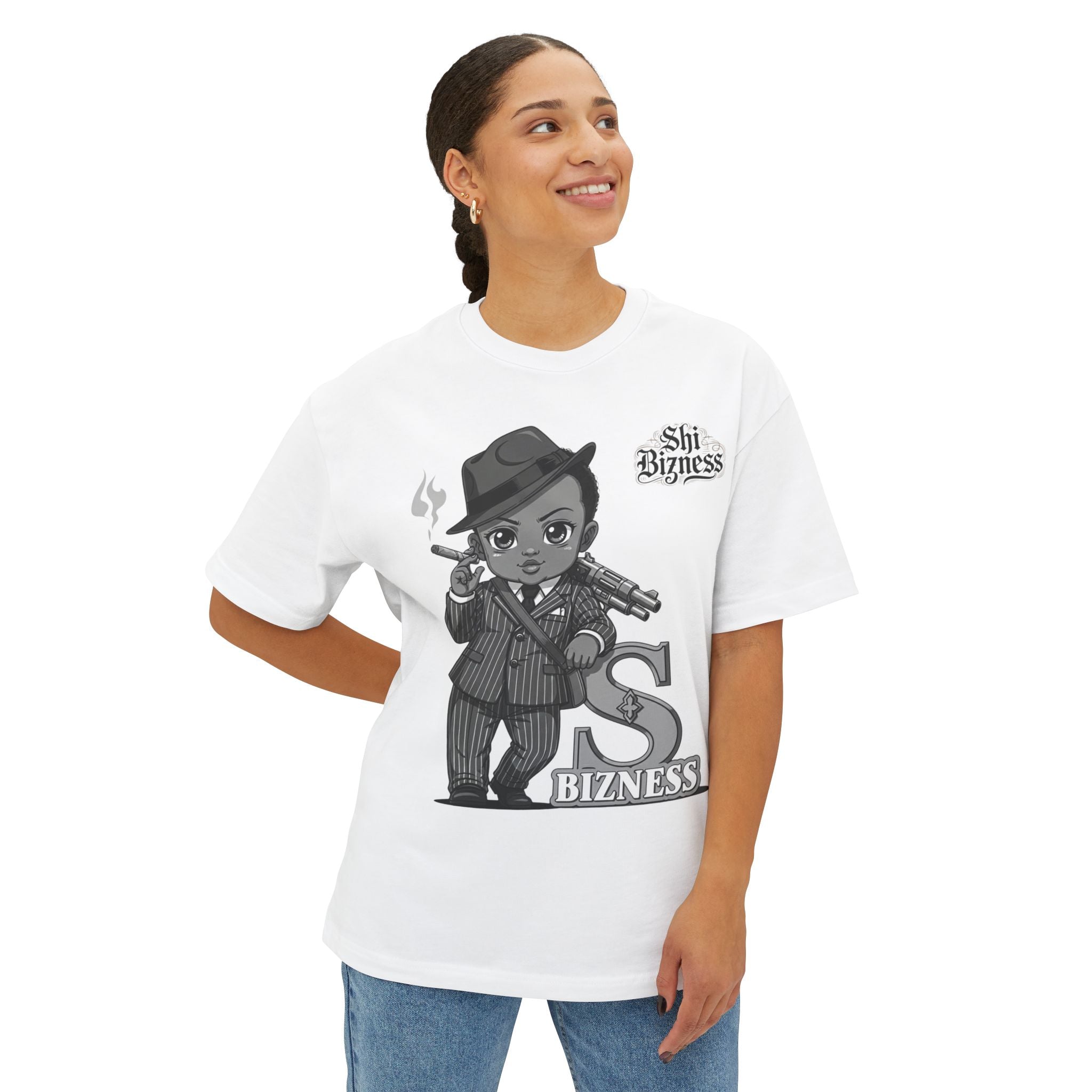 Chic Streetwear Tee, Oversized T-Shirt, Graphic Tee, Casual Clothing, Gift for Trendsetters