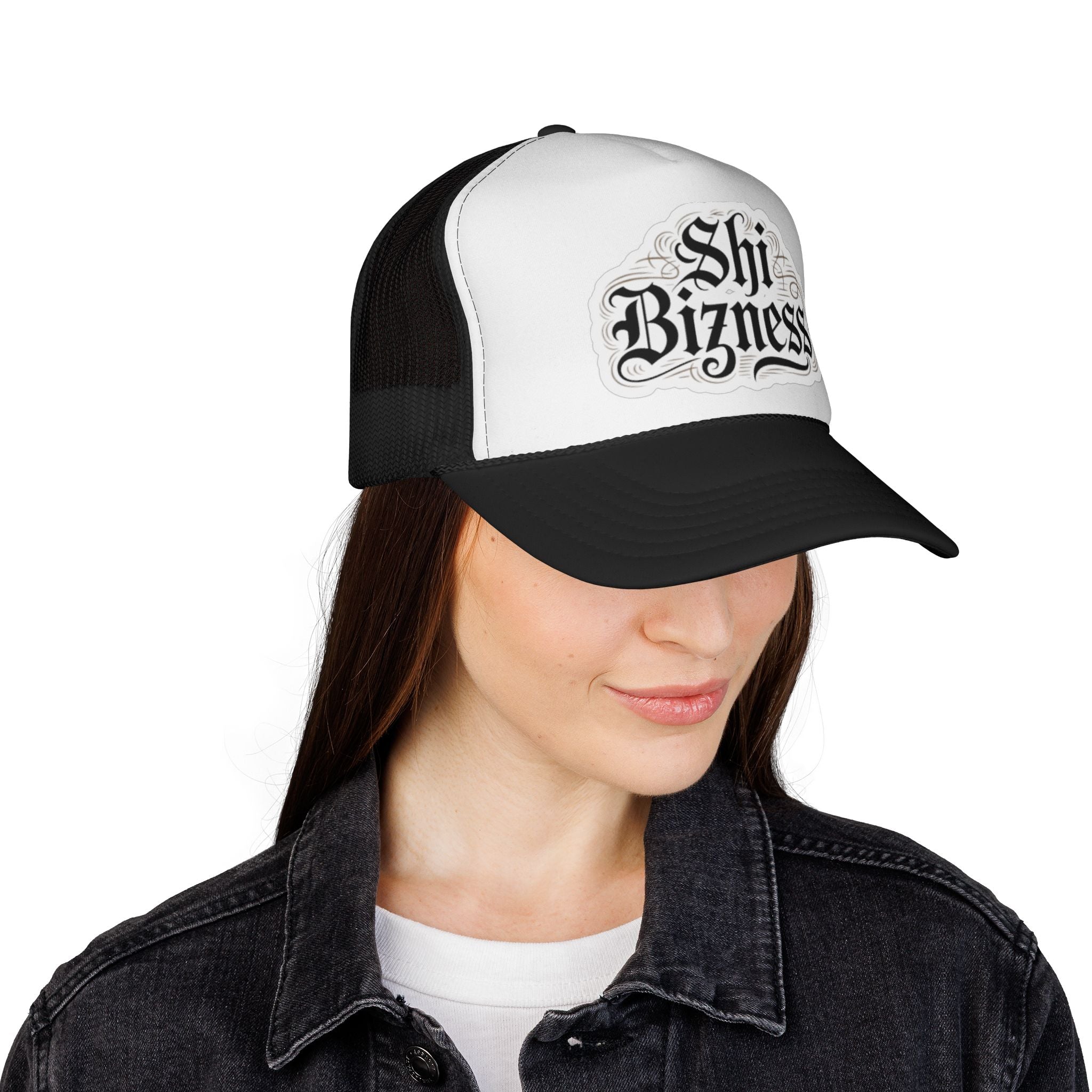 Shi Bizness Trucker Cap, Cool Hat for Entrepreneurs, Casual Street Style, Gift for Him, Summer Accessory